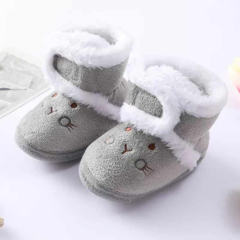 Autumn Winter Warm Newborn Boots - 1 Year Baby Girls and Boys Shoes, Toddler Soft Sole Fur Snow Boots for 0-18M ShopOnlyDeal