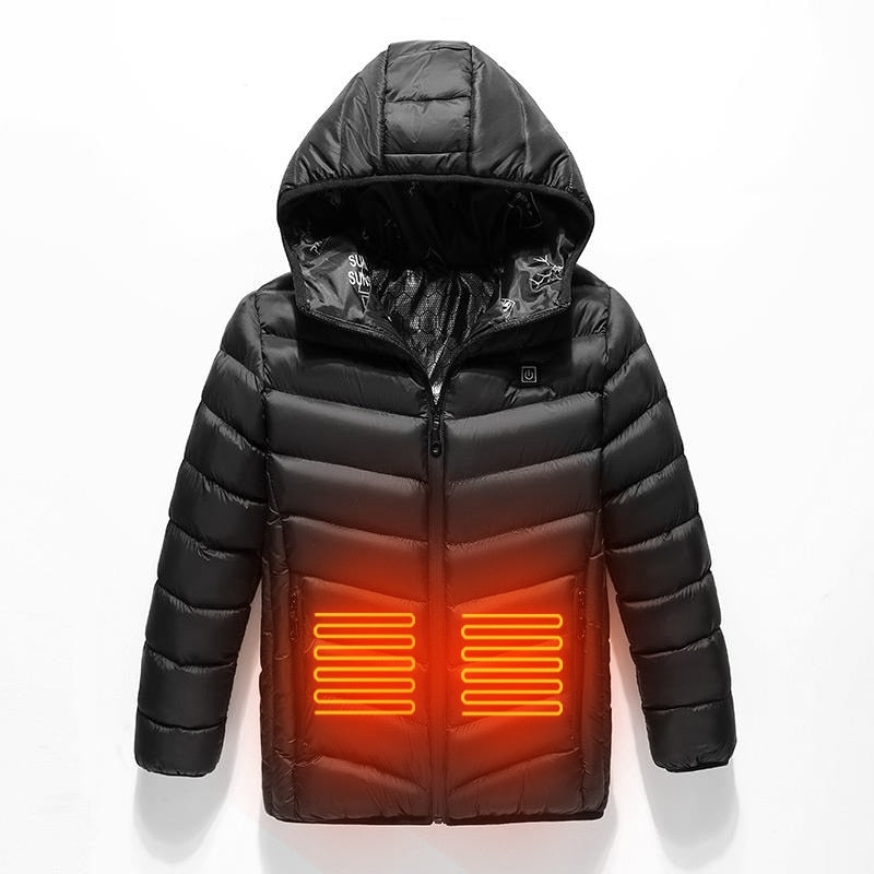 Child Winter Heated Coat Thermal Vest Cotton-padded Hiking Vests Children's Usb Heated Jacket Intelligent Constant Temperature ShopOnlyDeal