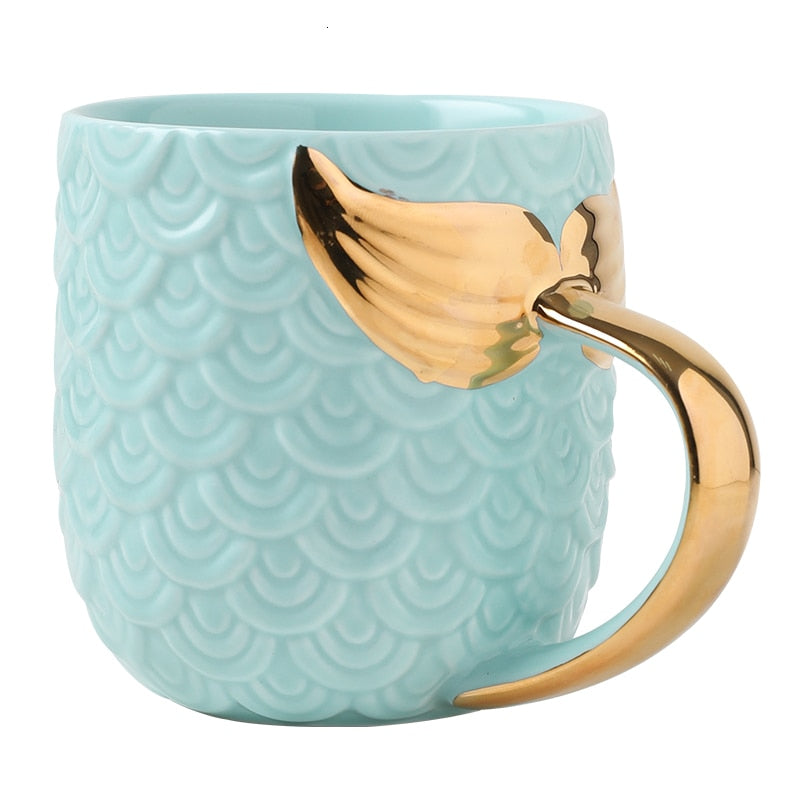 Mermaid Coffee Mugs Marble Mermaid Ceramic Cup Morning Milk Cup Tea Travel mug Tea Cup Gift For Girlfriend Tableware Decor ShopOnlyDeal