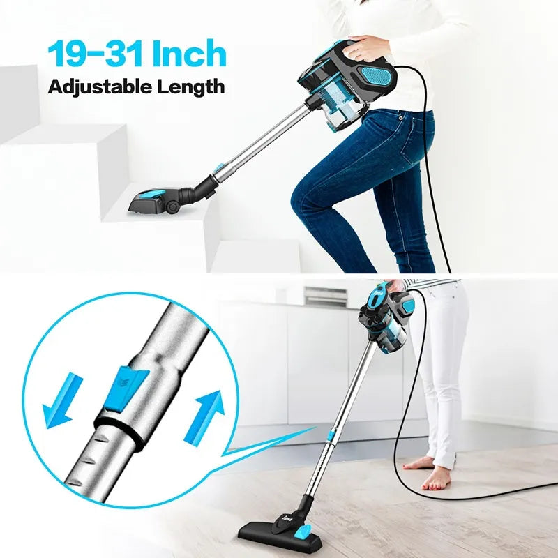 Wired Vacuum Cleaner INSE I5 Handheld Stick Vacuum with18Kpa 600W Powerful Suction Bagless Vacuum for Household Cleaning ShopOnlyDeal