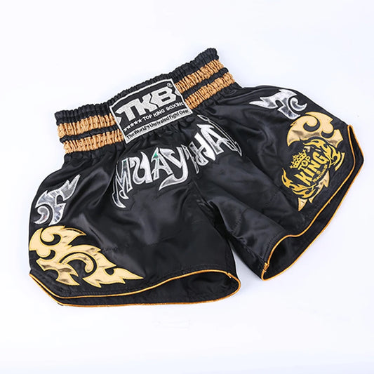 Men's Boxing Pants | Printed MMA Kickboxing Fight Grappling Shorts | Tiger Muay Thai Inspired Design ShopOnlyDeal