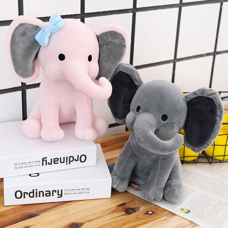 Elephant Plush Toys Baby Room Decorative Stuffed Dolls for Slepping 25cm Kawaii Animal Child Kids Plushiies Toy Pink Grey Doll ShopOnlyDeal