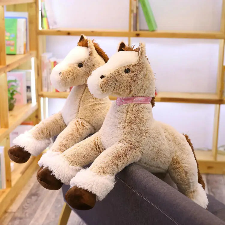 New Arrive High Quality 90-120CM Horse Plush Toys Stuffed Animal Doll Boys Girls  Birthday Gift Home Shop Decor Triver ShopOnlyDeal