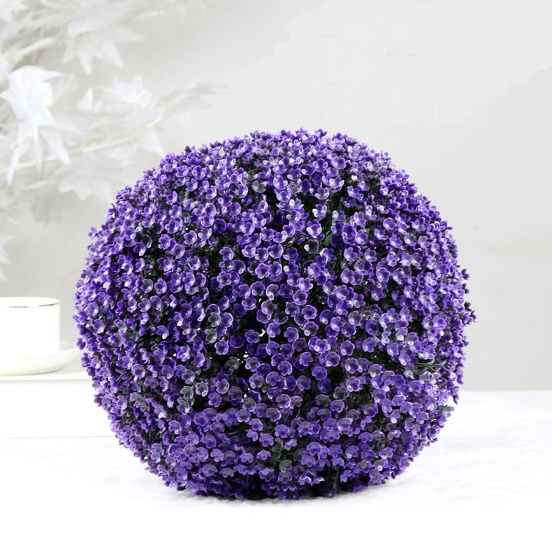 Wedding Decoration Green Grass Garden Ball Artificial Plants Large Green Ball Imitation Plastic Grass Boule for Home Garden Outdoor Decoration Fake Flower Ball ShopOnlyDeal