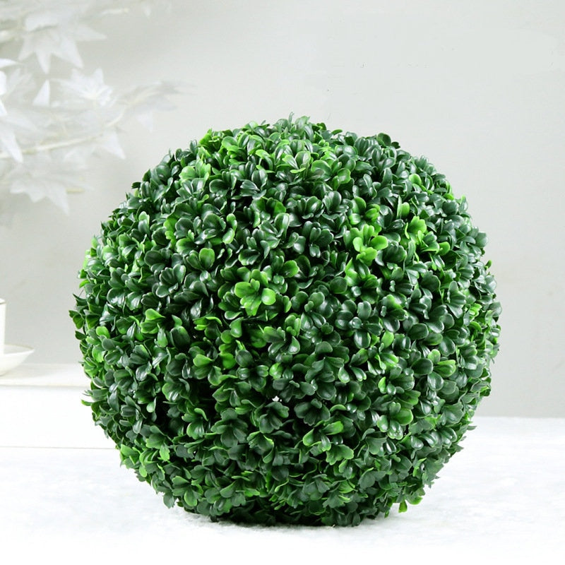 Wedding Decoration Green Grass Garden Ball Artificial Plants Large Green Ball Imitation Plastic Grass Boule for Home Garden Outdoor Decoration Fake Flower Ball ShopOnlyDeal