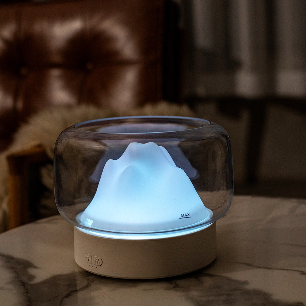 Mountain View Aroma Diffuser BPA Free Essential Oil Aromatherapy Diffuser With Warm and Color LED Night Lamp Humidificador ShopOnlyDeal