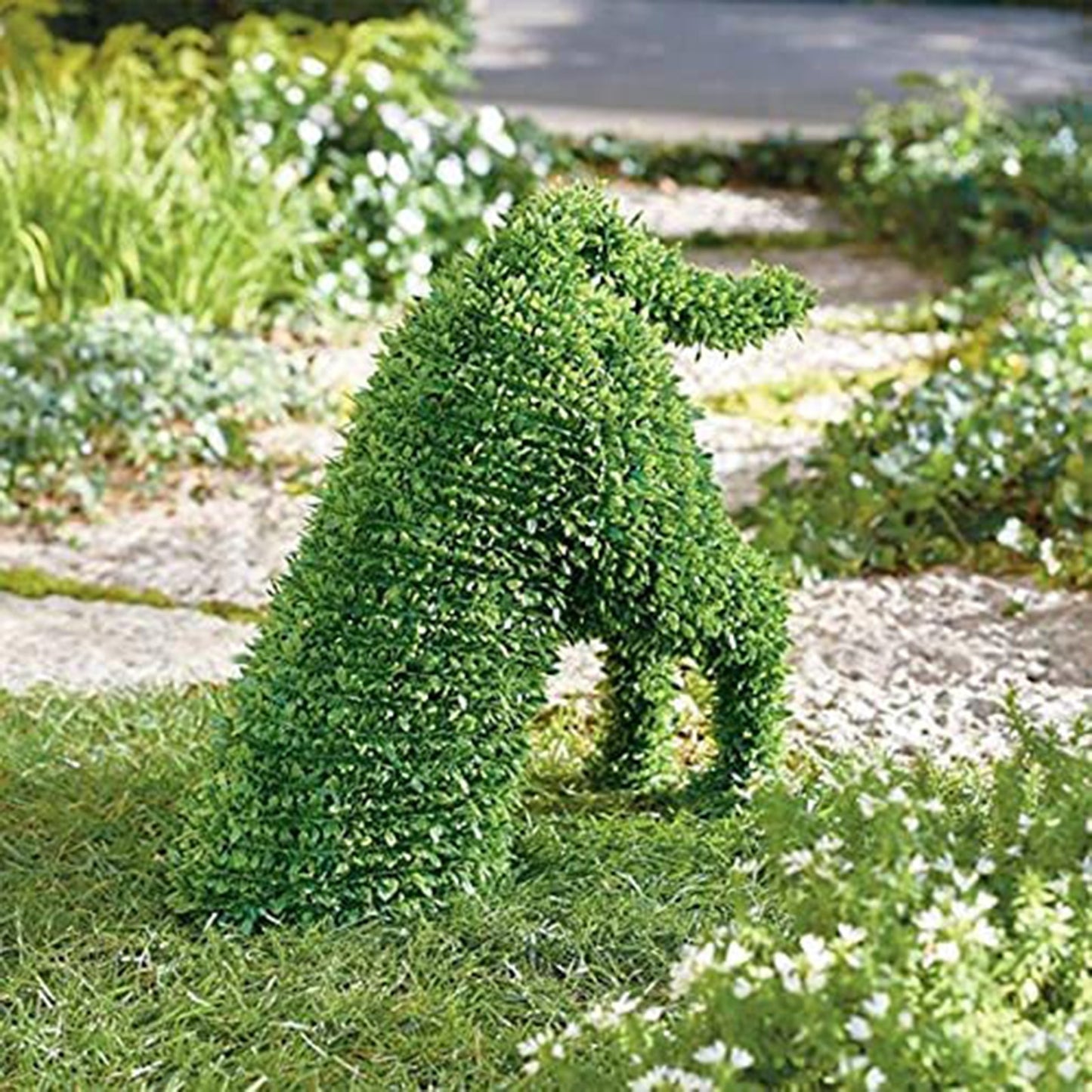 Funny Dog Statue For Garden Decorative Peeing Dog Topiary Flocking Dog Sculptures Statue Without Ever a Finger to Prune or Water Decorative Pet Garden Decor ShopOnlyDeal