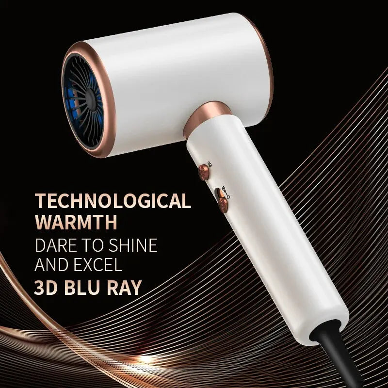 Hair Dryer, High-Speed Electric Turbine Airflow, Low Noise, Constant Temperature And Quick Drying, Suitable For Home Salons. ShopOnlyDeal