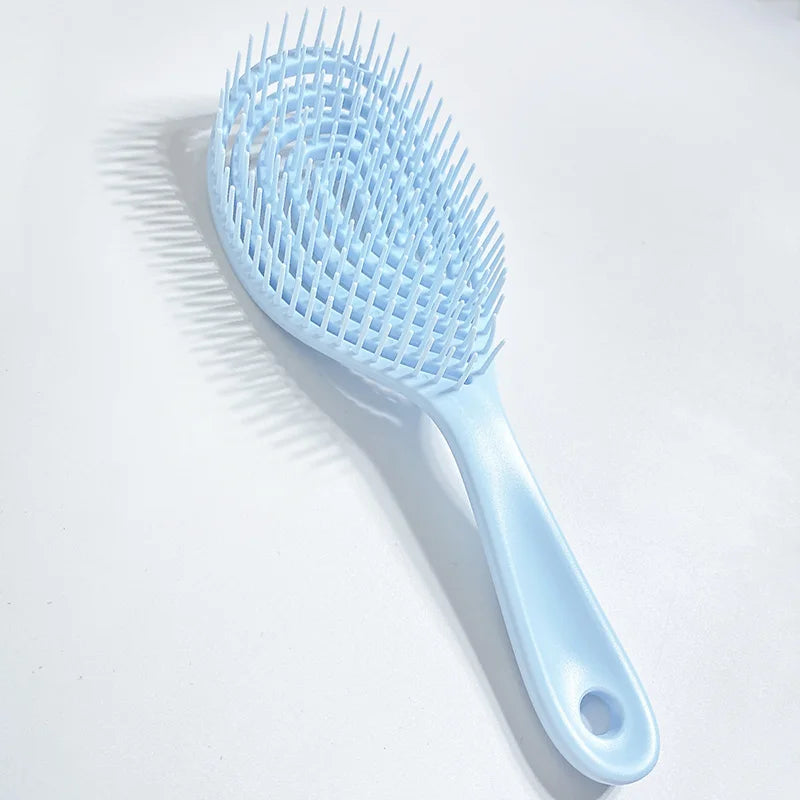 Hair Scalp Massage Comb Hair Brush Anti-static Wet Dry Curly Detangler Hairbrush Nylon Salon Hair Styling Tools for Women Men ShopOnlyDeal