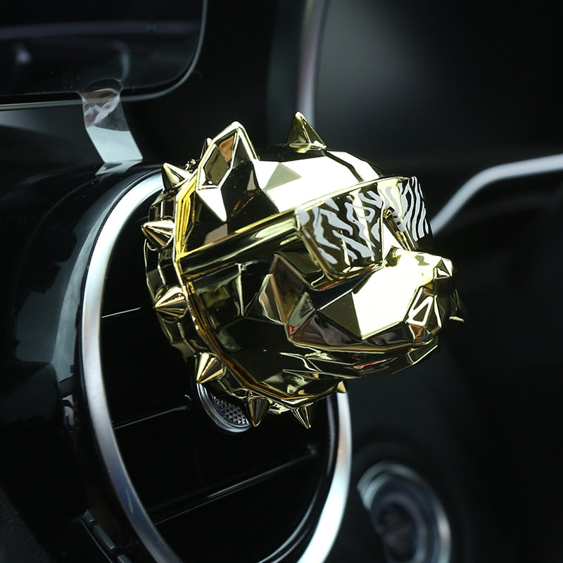 Bulldog Air Freshener Diffuser Car Decor Factory Price Bulldog Car Perfume Fragrance Clip Auto Vent Scent Parfume ShopOnlyDeal