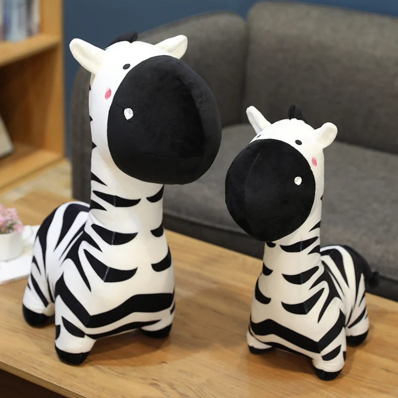 40/50/70cm Cute Cartoon Zebra Plush Toys Lovely Animal Donkey Doll Stuffed Soft Sleeping Pillow for Children Baby Birthday Gifts ShopOnlyDeal