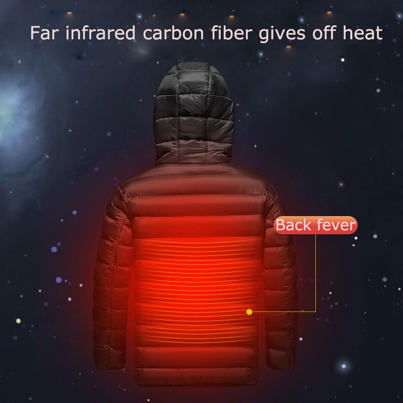 Child Winter Heated Coat Thermal Vest Cotton-padded Hiking Vests Children's Usb Heated Jacket Intelligent Constant Temperature ShopOnlyDeal