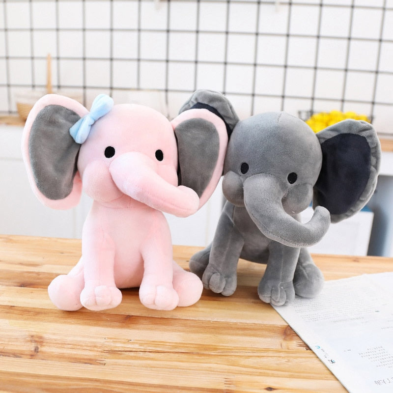 Elephant Plush Toys Baby Room Decorative Stuffed Dolls for Slepping 25cm Kawaii Animal Child Kids Plushiies Toy Pink Grey Doll ShopOnlyDeal