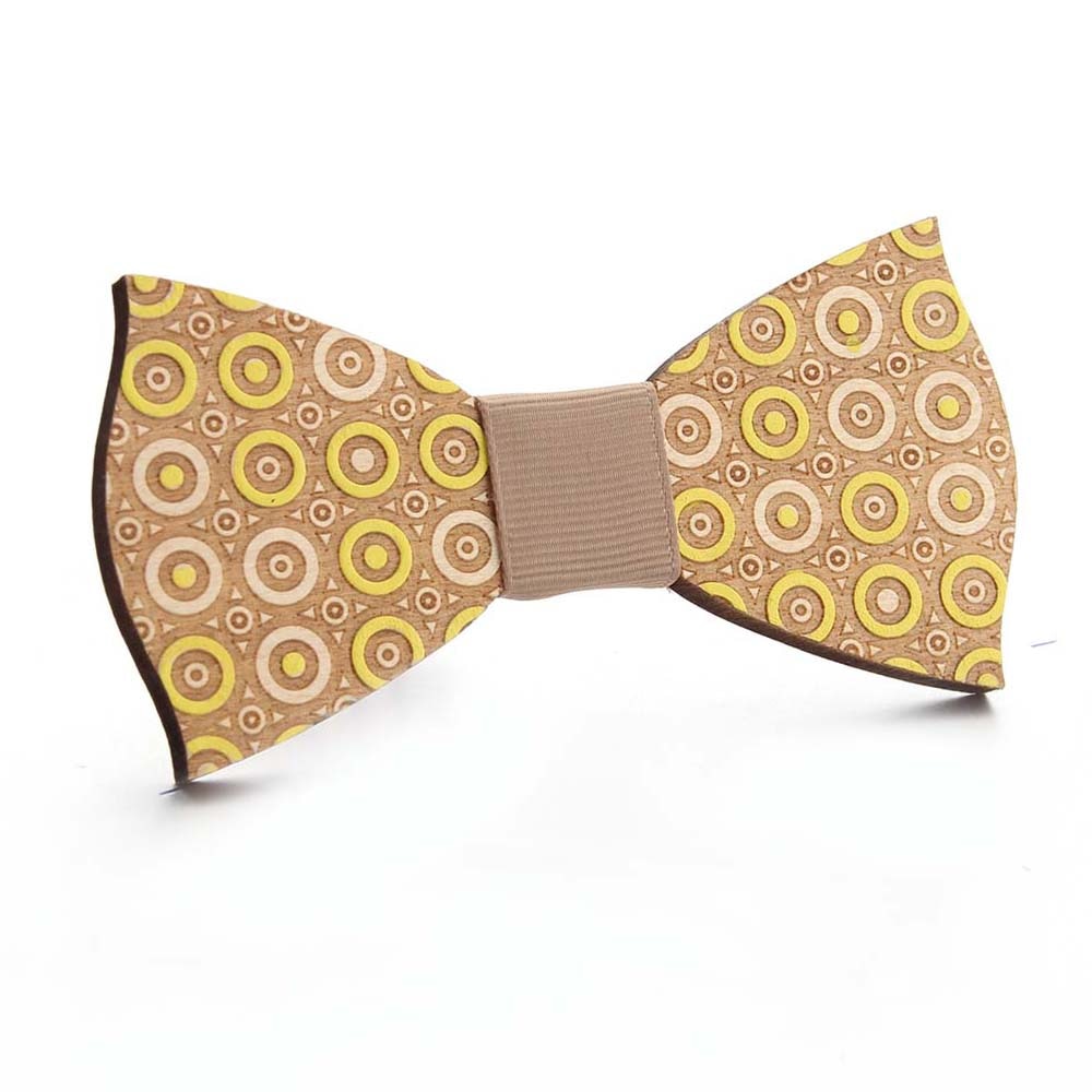 Wooden Puzzle Bowtie Jigsaw Gentleman Bow Ties Handmade Color Pattern Tie Party Bow Ties Butterfly Wooden Unique Tie for Man ShopOnlyDeal