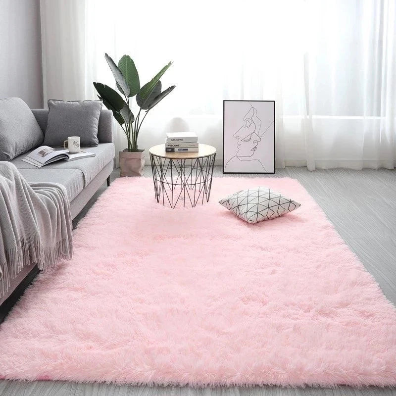 Plush Fur Carpet Soft Long Hair Imitation Wool Pad Rugs Bedroom Bedside Floor Mat Sofa Cushion Living Room White Rugs ShopOnlyDeal