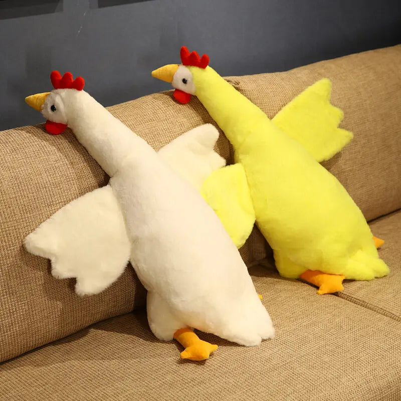 Cute Huge Chicken Plush Toy - Soft Stuffed Animal Giant Rooster Sleeping Pillow, Sofa Cushion - Kid Birthday Gift, Home Decor (50-135cm) ShopOnlyDeal