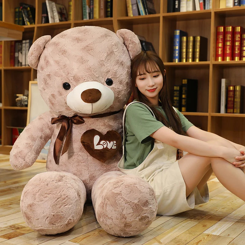 High-Quality Teddy Bear With Love - Stuffed Animals Plush Toys, Doll Pillow for Kids, Lovers, Birthday, Baby Gift ShopOnlyDeal