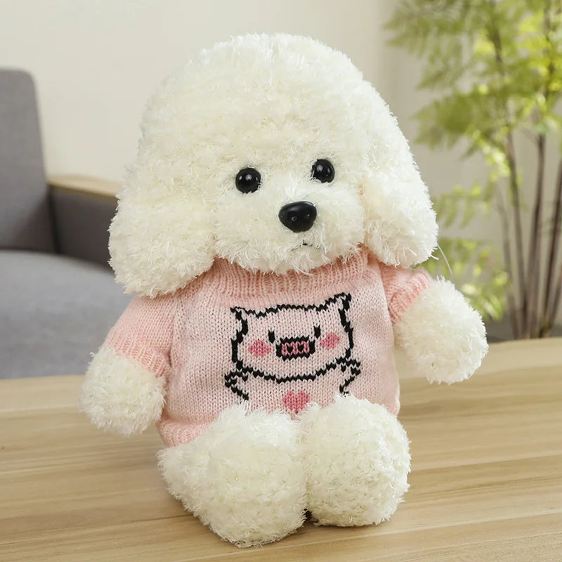 Adorable Teddy Dog Plush Toy - Large Stuffed Animal, Kawaii Body Pillow, Perfect Birthday Gift for Kids 🧸🎁🐶 ShopOnlyDeal