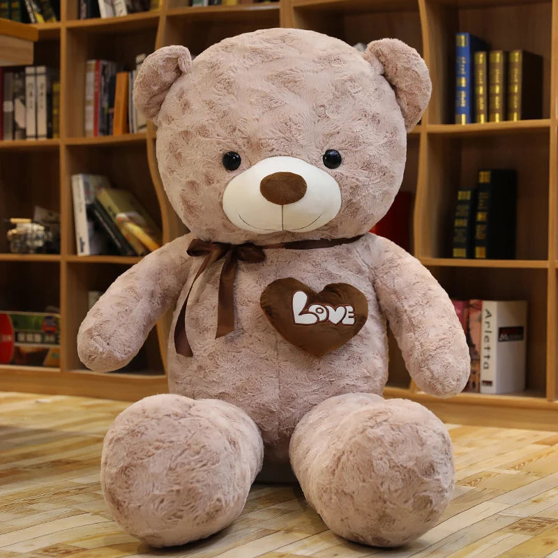 High-Quality Teddy Bear With Love - Stuffed Animals Plush Toys, Doll Pillow for Kids, Lovers, Birthday, Baby Gift ShopOnlyDeal