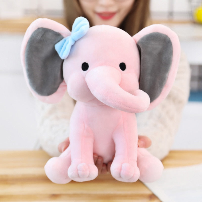 Elephant Plush Toys Baby Room Decorative Stuffed Dolls for Slepping 25cm Kawaii Animal Child Kids Plushiies Toy Pink Grey Doll ShopOnlyDeal