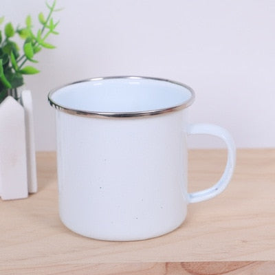 Cartoon Cat Print Enamel Coffee Tea Mugs Cute Animal Breakfast Dessert Milk Water Cups Love Cat Home Drinkware Best Friend Gifts ShopOnlyDeal