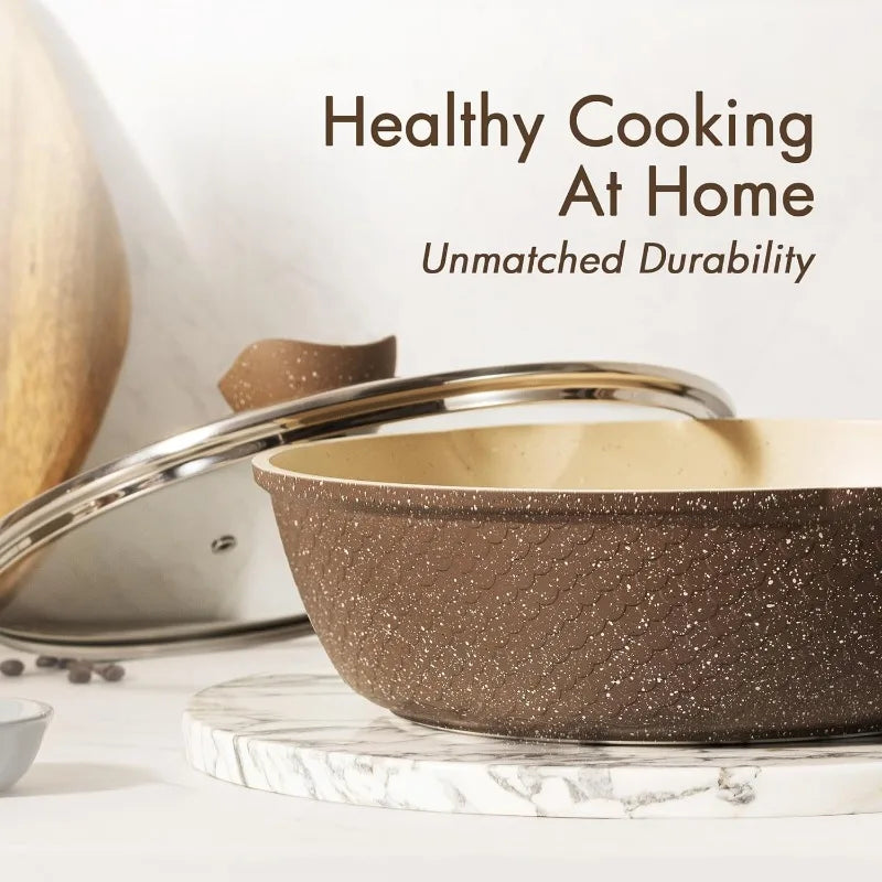 Healthy Non-Stick Granite Cookware Set: Elevate Your Cooking with Style and Safety ShopOnlyDeal