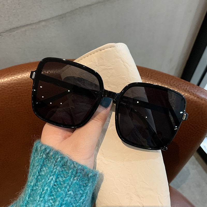 Designer Fashion Square Sunglasses Woman Retro Vintage Gradient Sun Glasses Female Clear Lens Black White ShopOnlyDeal