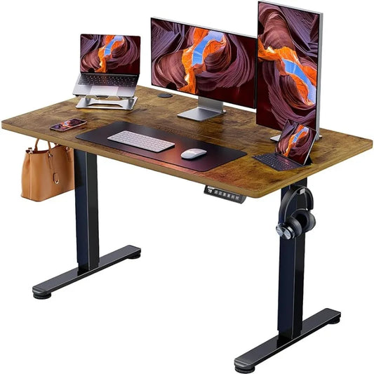 Electric Standing Desk Height Adjustable , 48 x 24 Inches Sit Stand up Desk, Memory Computer Home Office Desk ShopOnlyDeal