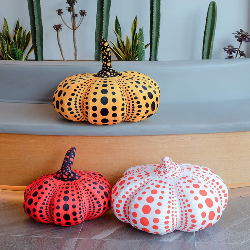 Polkadot Plush Pumpkin Pillow Wave Point Toy the Same Throw Halloween Decor Doll Baby Kids Toys Home Sofa Decoration ShopOnlyDeal