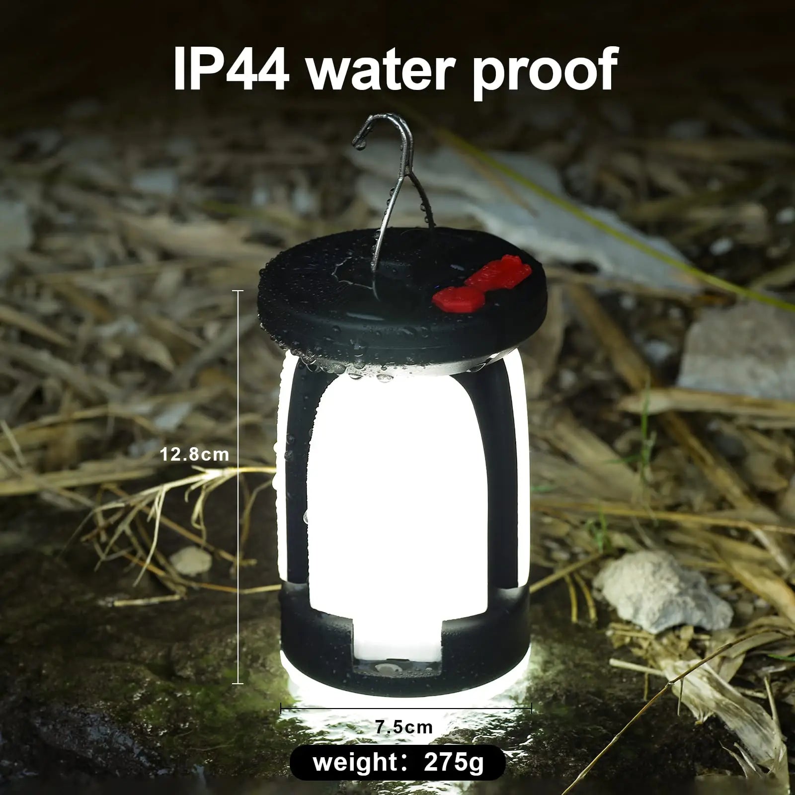 High Power Solar LED Camping Lantern: Your Rechargeable Emergency Power Bank with 6 Light Modes ShopOnlyDeal