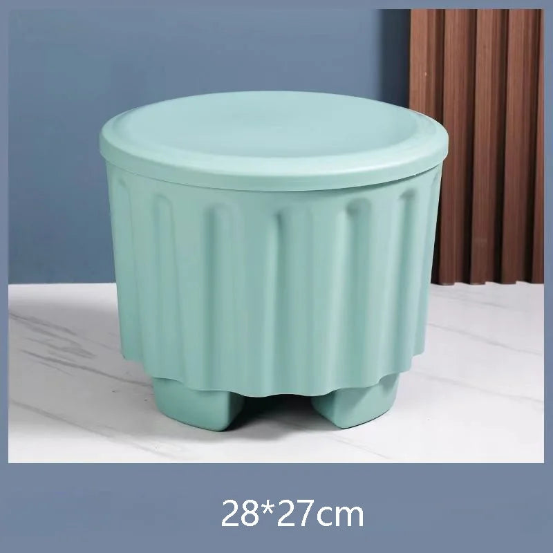 Modern Minimalist Multifunctional Thickened Storage Stool Load-bearing Pounds of Plastic Stool Toys Car Finishing Fishing Stool ShopOnlyDeal