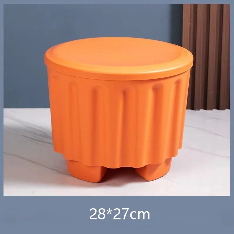 Modern Minimalist Multifunctional Thickened Storage Stool Load-bearing Pounds of Plastic Stool Toys Car Finishing Fishing Stool ShopOnlyDeal