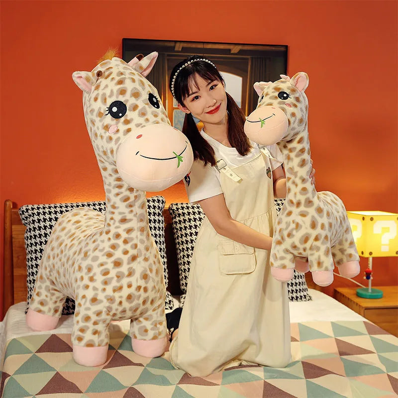 Giraffe Stuffed Toy Home Bedroom Imitation Plush Doll Simulation Animal Deer Doll New Toy Girl Throw Pillow ShopOnlyDeal