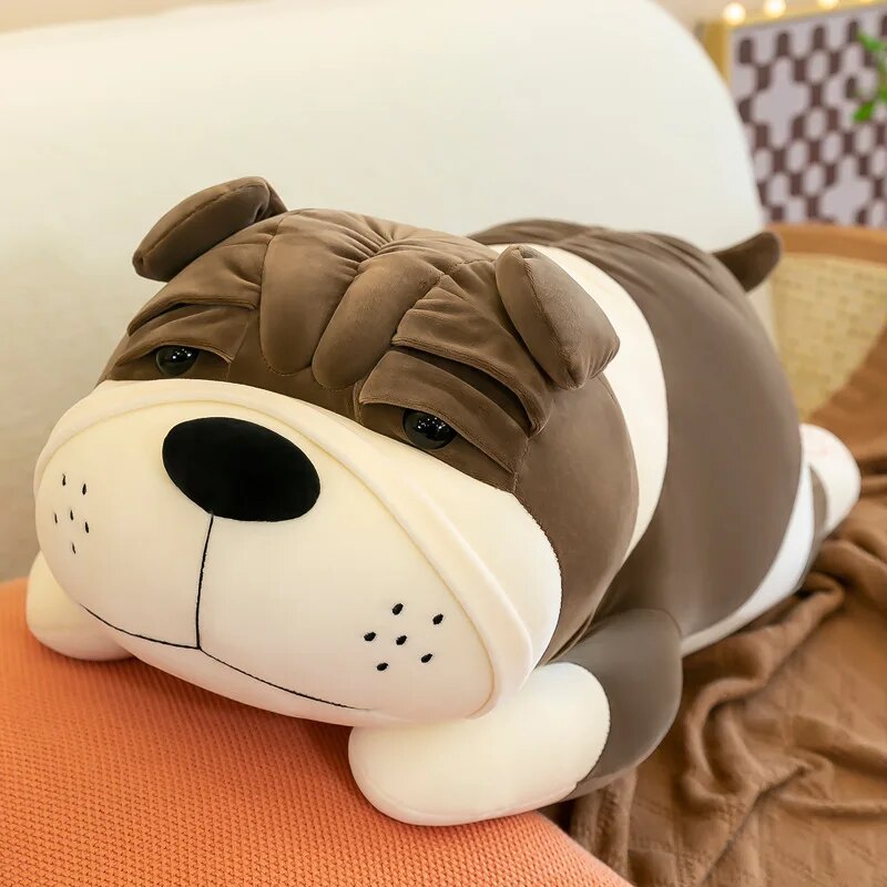 Home Bedroom New Large Shar Pei Plush Toy Throw Pillow Cute Party Dog Children's Birthday Gift with Sleeping Doll ShopOnlyDeal