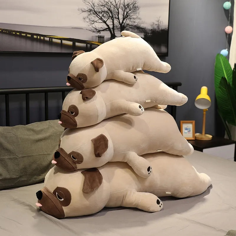 Hot 55-90cm Big Size New Cute Animal Kawaii Pug Dog Plush Toys Sleep Pillow Kids Birthday Gift Child Girl Xmas Valentine's GFNANHAI Baby's Plush Store
