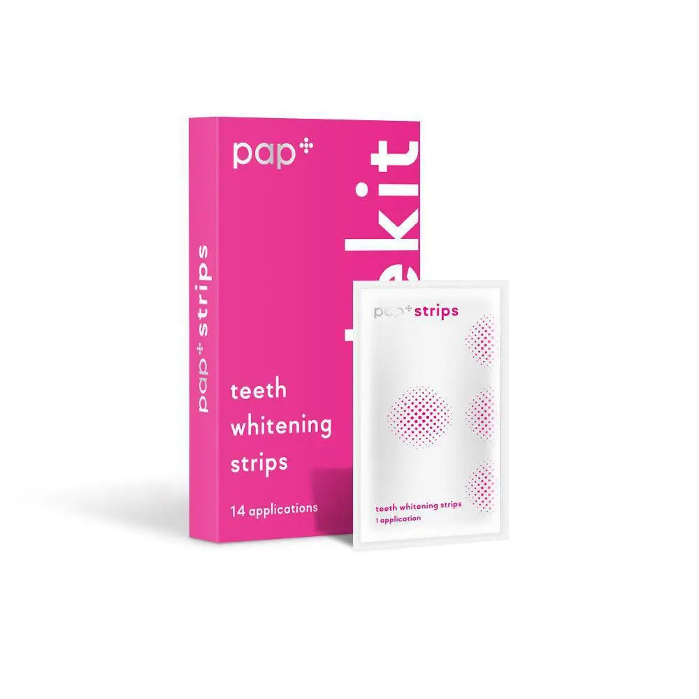 Hot Sale PAP+ Tooth Whitening Strip Deep Cleaning Teeth Refreshing Breath Oral Care Portable Powerful Tartar Removal Toothpaste Skinceuticals Store