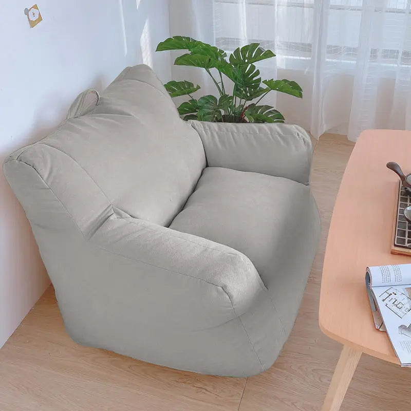 Giant Bean Bag Sofa Chair Cotton Linen Couch Recliner Floor Seat Bedroom Tatami Balcony Soft Small Lazy Sofa Leisure chair ShopOnlyDeal