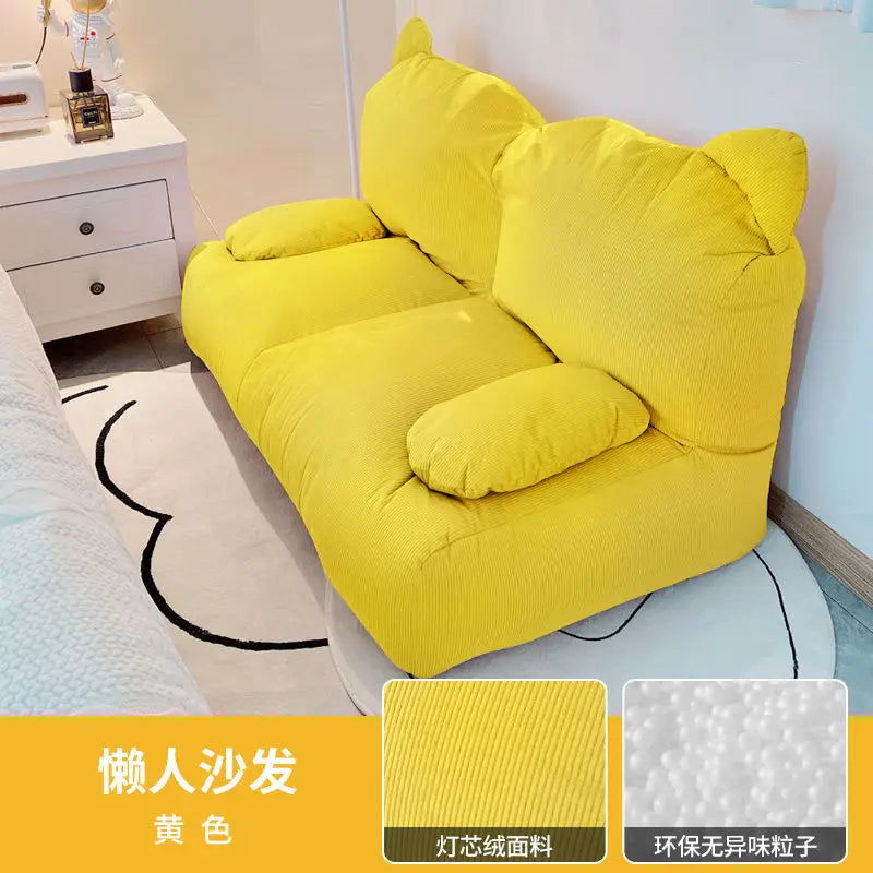 Giant Bean Bag Sofa Chair Cotton Linen Couch Recliner Floor Seat Bedroom Tatami Balcony Soft Small Lazy Sofa Leisure chair ShopOnlyDeal