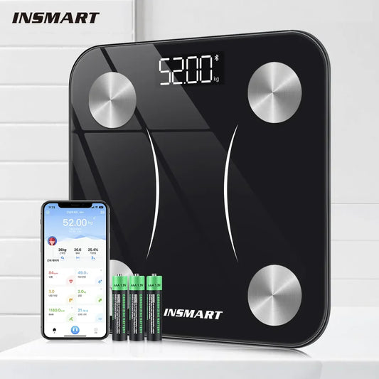 INSMART Bathroom Scale Smart Body Weight Scale Body Balance BMI 180KG Body Fat Digital Bioimpedance Scale for Human ShopOnlyDeal