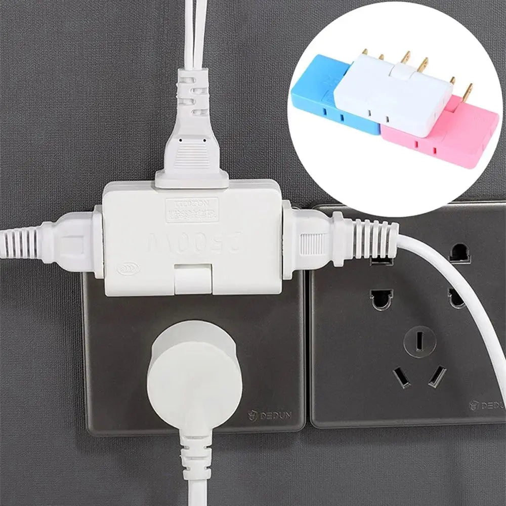 In 1 Multi Plug One In Three Plug Rotatable Socket Converter Wireless Outlet Adapter 180 Degree Extension Plug Expansion Socket ShopOnlyDeal