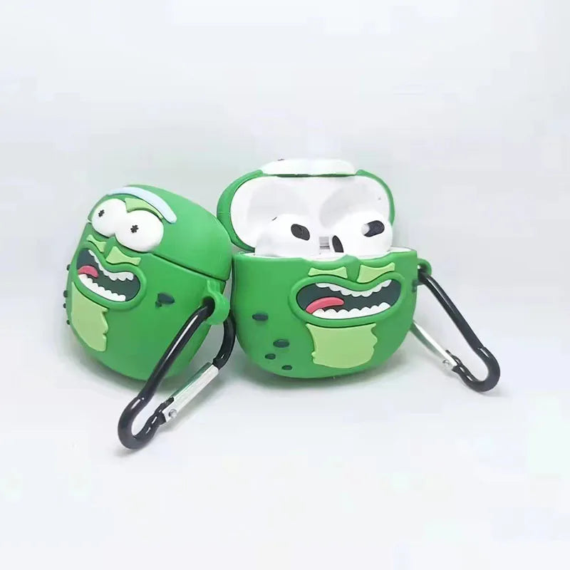 Adorable Cartoon Cucumber Rick AirPods Case - Fun Silicone Cover for AirPods 1, 2, 3, and Pro ShopOnlyDeal