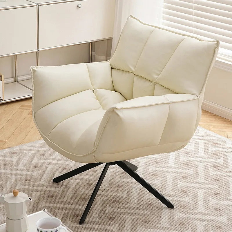 Minimalist Italian Lounge Chair Single Sofa Chair Modern Swivel Designer Modern Living Room Lazy Minimalist Lounge Chair ShopOnlyDeal