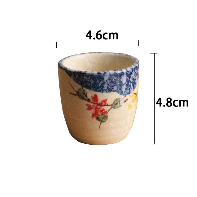 Japanese Style ceramic antique white wine cup sake set home retro coffee cup wine pot classical cup ShopOnlyDeal