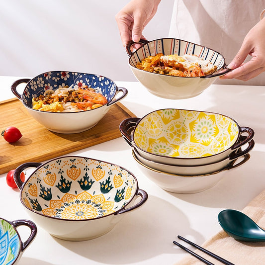 Japanese Style Ceramic Soup Bowl large salad bowl Lamian Noodles bowl restaurant snail powder bowl dishes bowl ShopOnlyDeal