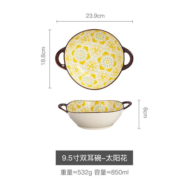 Japanese Style Ceramic Soup Bowl large salad bowl Lamian Noodles bowl restaurant snail powder bowl dishes bowl ShopOnlyDeal