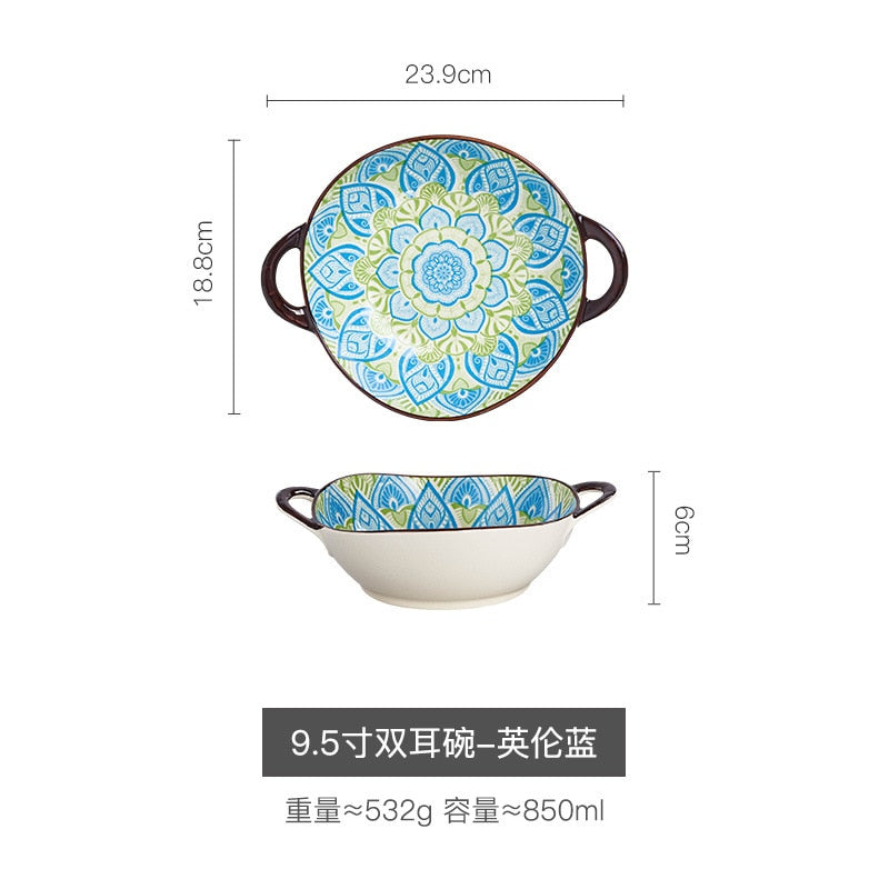 Japanese Style Ceramic Soup Bowl large salad bowl Lamian Noodles bowl restaurant snail powder bowl dishes bowl ShopOnlyDeal