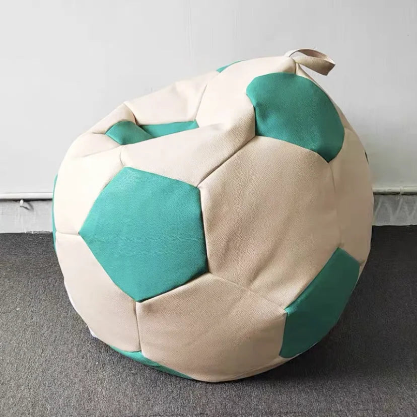 Football Lazy Sofa Bean Bag Tatami 100cm New Single Sofa Children Adult PU Ball Personality Creative Lazy Chair ShopOnlyDeal