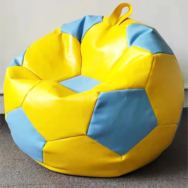 Football Lazy Sofa Bean Bag Tatami 100cm New Single Sofa Children Adult PU Ball Personality Creative Lazy Chair ShopOnlyDeal