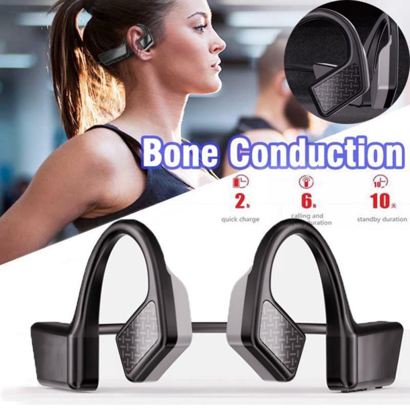 Wireless Headset Bluetooth 5.0 Bone Conduction Headset Wireless Outdoor Sports Hands-free Headset Will Not Damage The Ear ShopOnlyDeal