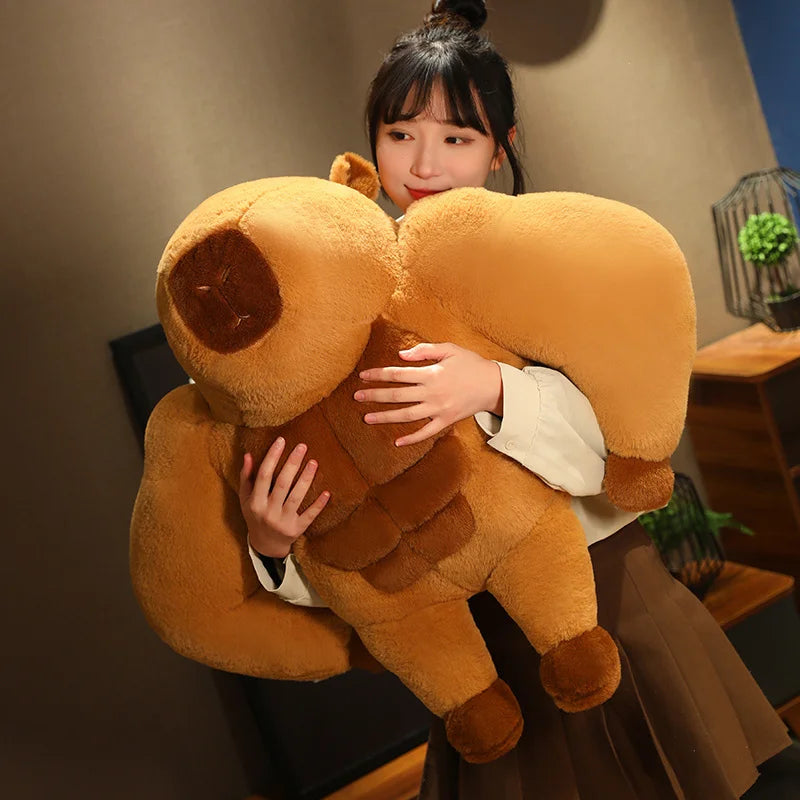 Kawaii Muscle Capybara Plush Toys: Adorable Stuffed Animals & Capybara Pillow Doll - Perfect Girlfriend Birthday Gifts Sale365 Store